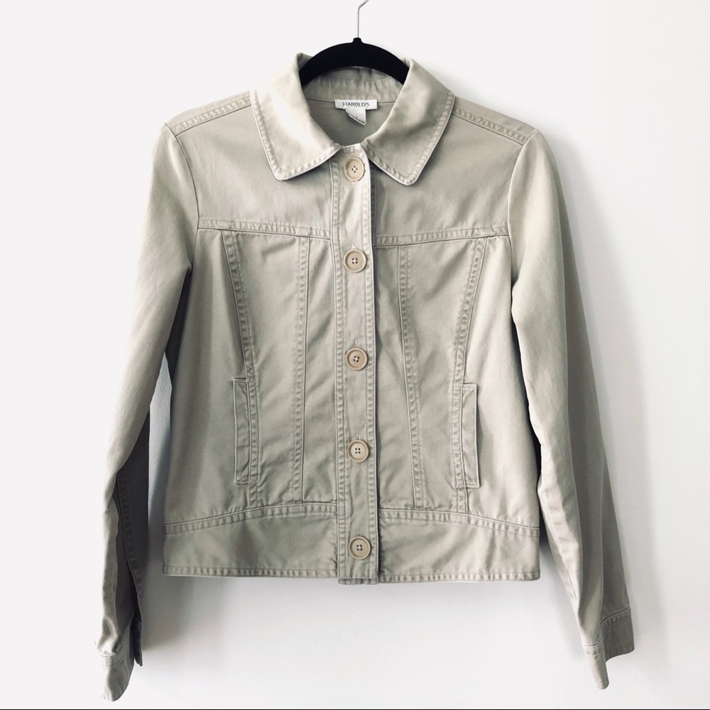 Harold’s Cotton Khaki/Tan Jacket - Size Small